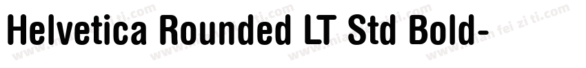 Helvetica Rounded LT Std Bold字体转换